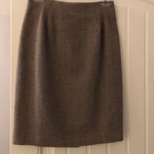 Pink and grey pattern straight skirt